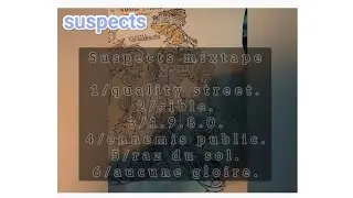 Mix-Tape de SUSPECTS _ freestyle...