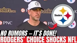 NOT A RUMOR: AARON RODGERS DECIDES RIGHT NOW AND SHAKES STEELERS PLANS FOR 2026 | Steelers News