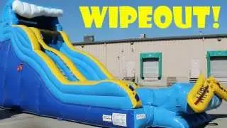 Wipeout! 19 Foot Inflatable Water Slide | Wet or Dry Slide| Cincinnati Dayton Rental