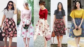 Very Stylish And Trendy Floral Skater Skirt Outfit LookBook 2020 /Summer Outfit Ideas 2k20