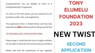 TEF 2023: WATCH THIS BEFORE YOU ANSWER SECOND LEVEL APPLICATION+BUSINESS ASSESSMENT