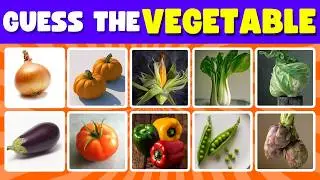 🌽Guess the Vegetable Quiz | Can You Name Them All? #VegetableQuiz #GuessTheVegetable #FunQuiz