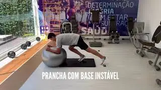 Exerc&iacute;cio: Prancha ventral em base inst&aacute;vel
