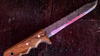 TURNED RUSTY KNIFE into JUNGLE KNIFE     #ASMR restoration