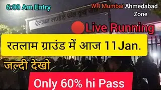 Group D physical Live Running Entry| Ratlam Football Ground #rrcgroupd #groupdpet #railwayphysical