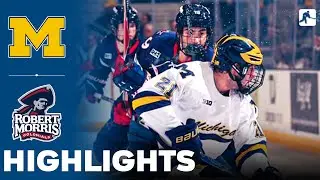 Michigan vs Robert Morris | NCAA College Hockey | Highlights - October 17, 2025
