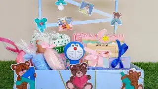 Baby hamper decor ideas 😱😍#babyhampers #babygirl #babyboy #craftidea #diy #ytvideo #ytviral #craft
