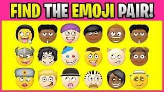 FIND THE EMOJI PAIR! P00017 Find the Difference Spot the Difference Emoji Puzzles PLP