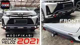 MODIFIKASI AVANZA VELOS 2021 FROM SEVENCODE | FRONT AND REAR BUMPER GUARD