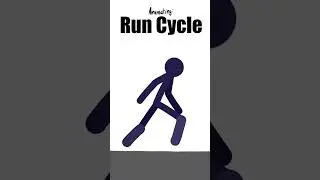 First ever animated run cycle! #animation  #stickman #runcycle #running
