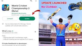 Wcc 3 Mega Update Launched Today No Clickbait | 100℅ Confirm News
