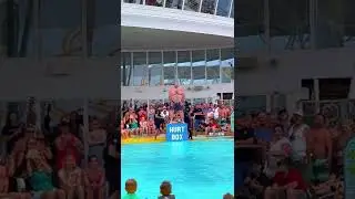 Belly flop contest on cruise ship! #shorts