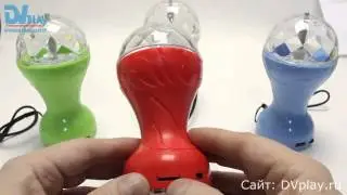 Portable Mini Speaker - обзор цветомузыкального кубка