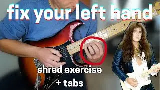 Shred in 9 minutes: Fretting hand techniques | Yngwie Malmsteen inspired exercise