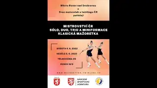 Mistrovství ČR solo, duo, trio a miniformace  -  Klasická mažoretka