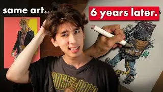 how much did my art improve in 6 years?