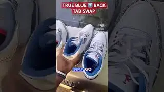 Back Tab Swap & Midsole Reglue for these True Blue 3s 🔵🫡 #sneakerrestoration #trueblues