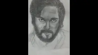 Drawing Allu Arjun | Samriddha Majumder | Pushpa Raj | #shorts #ytshorts #sketch #trending