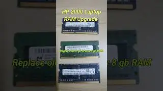 RAM Upgrade HP #RAMupdate#laptoprepair#laptopram #16ram #speedup#ddr3ram #ddr #gaminglivestream #hp