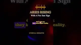 ARIES RISING WITH A FIRE SUN SIGN #aries #firesign #zodiac #astrology #ariesrising #leo #sagittarius