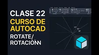 22. Curso de Autocad - ROTATE/ROTACIÓN #cad #luiscardenas  #autocad #ingenieriafacil
