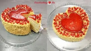 Медовый торт с гранатовым кремом | Honey Cake with Pomegranate Cream | LoveCookingRu