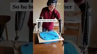 Guy With Prosthetic Arms Builds Sensory Table for Granddaughter