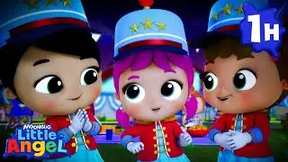 Let's Celebrate! Kids Parade Singalong | Little Angel | Cars & Truck Videos for Kids