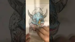 Triceratops Dinosaurs coloring book -30 mins coloring challenge #shorts