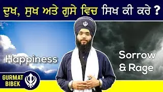 ਦੁਖ ਵਿਚ, ਸੁਖ ਵਿਚ ਅਤੇ ਗੁਸੇ ਵਿਚ ਸਿਖ ਕੀ ਕਰੇ? What To Do in Extreme Sorrow, Happiness, and Rage?