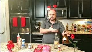 V-day shots with chocolate shot glasses