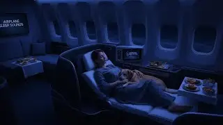 ✈️ Airplane White Noise | Calm Jet Engine Sounds for Stress & Anxiety