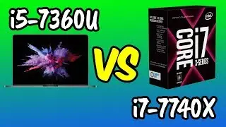 💥i5-7360U vs i7-7740X 🔥Benchmarks Test! 🎮 [4K]