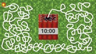 10 Minute Timer | Minecraft TNT Timer Bomb Countdown with Explosion 💥🟥