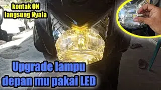 Cara mengganti lampu motor menjadi LED  #beyechannel #ledmotor #lampuLED