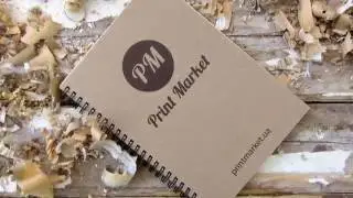 Эко блокнот А5 на резинке. Печать эко блокнотов с вашим логотипом | PrintMarket