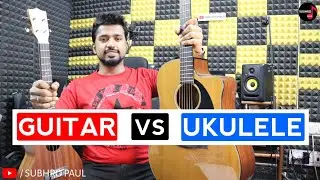 GUITAR VS UKULELE | Which Is Better ? | Major Difference Between Ukulele VS Guitar Sound | Beginners