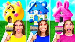One Colored House Challenge | Crazy Challenge by Crazy DO