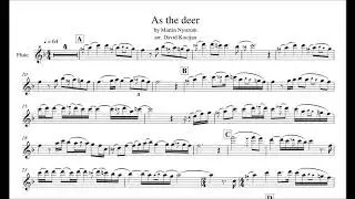 As the deer - FLUTE SHEET MUSIC