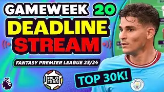 FPL GW20 DEADLINE STREAM | ALVAREZ CAPTAIN? | Fantasy Premier League Tips