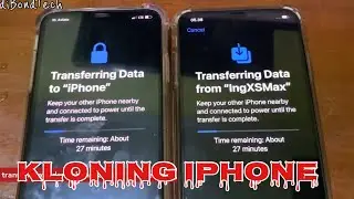 Proses kloning transfer data iphone lama ke iphone baru