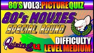 80's VOL 3: Picture Quiz - 80's Movies - Special Round- Difficulty Medium
