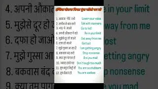 When you are angry, scold like this in English 📚✨#speakenglish #english