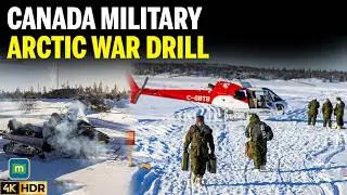 Canadian Armed Forces Conduct Arctic War Drill Simulating Enemy Checkpoint Attack
