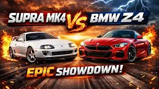 Old School Power vs New Age Flex | SUPRA MK4🇯🇵 vs BMW Z4 🇩🇪 #supercars #toyota #supra #bmw #bmwz4 