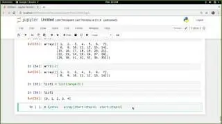 Continuing with Numpy arrays