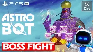 Astro Bot - Djinny's Revenge MiniBoss Fight Gameplay [PS5 4K 60FPS]