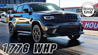 1776 WHP Jeep Cherokee Trackhawk TWIN TURBO | 1/4 Mile in 8.18 Seconds with 285 Km/h (177 mph)