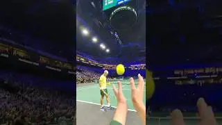 Living the full on court experience 🤩#RolexParisMasters