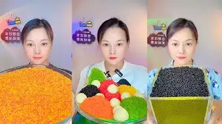 Colorful Fish Roe Eating ASMR | Soft Crunch Seafood Mukbang Colorful #31
